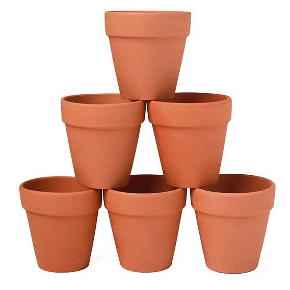 YXMYH 6 Pcs Large Terracotta Pot Clay Pots 5